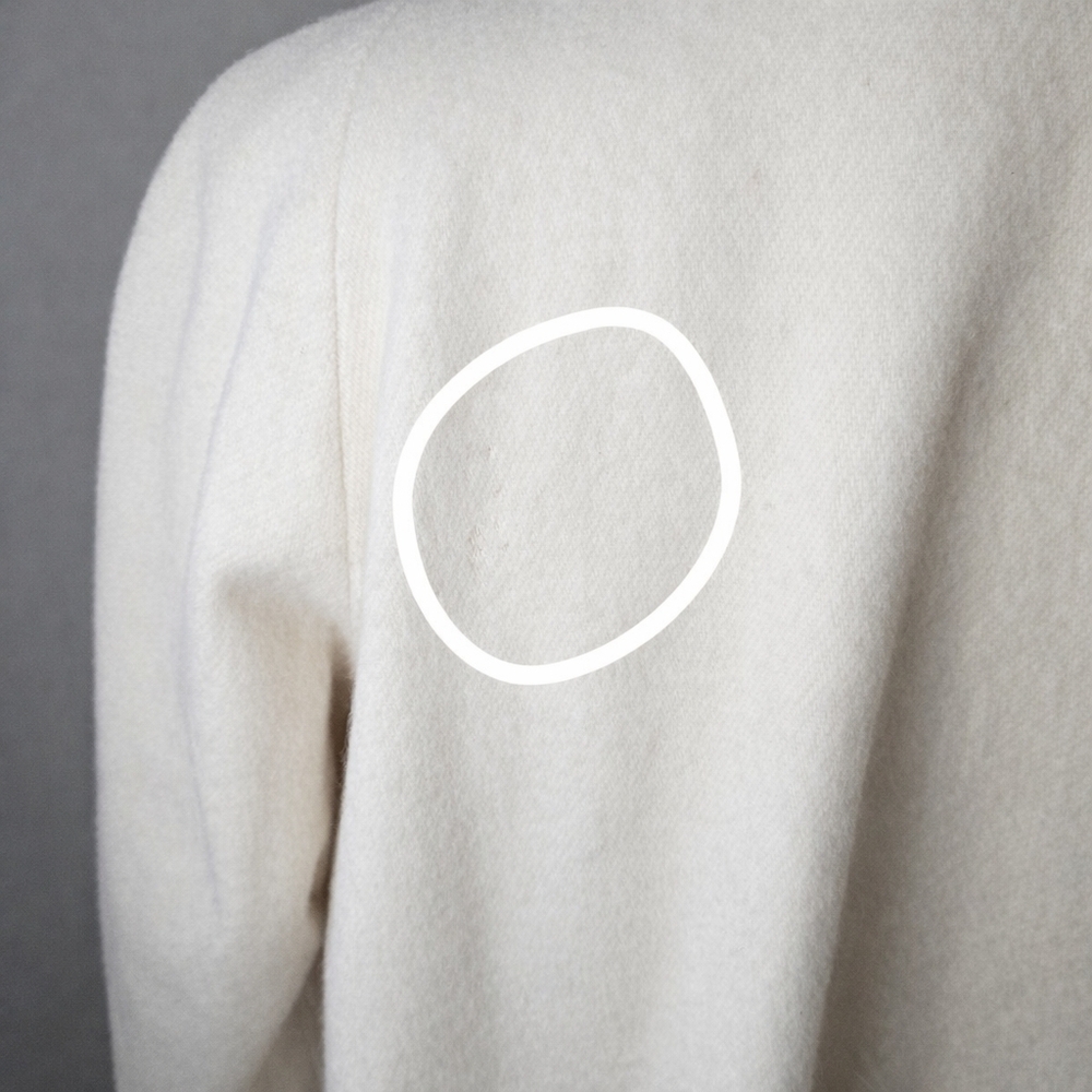 Vintage 1980s Alorna Cream Wool Car Coat | USA Made | Quiet Luxury | Size L - Picture 8 of 11